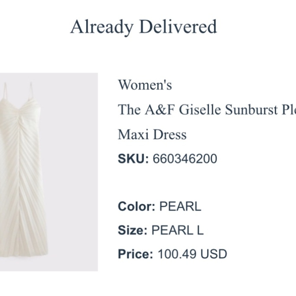 The A&F Giselle Sunburst Pleated Maxi Dress - Picture 6 of 9